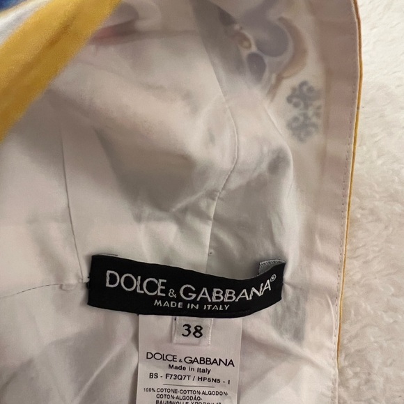 Dolce & Gabbana Multicolor Majolica Print crop top bustier. Size 38 - Picture 3 of 3